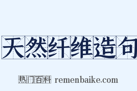 天然纤维造句是什么意思的图片